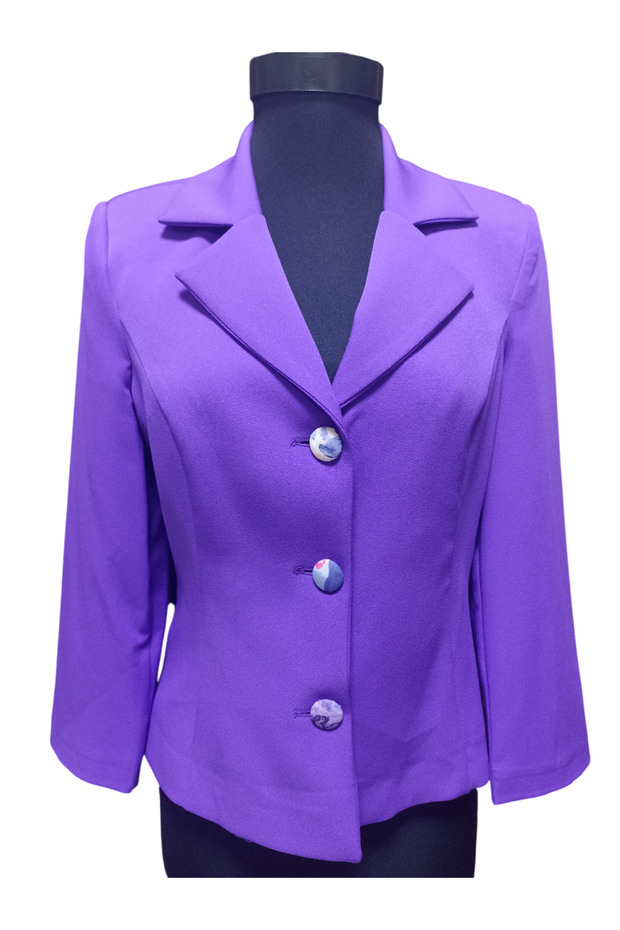 Kısa Blazer Ceket - 1