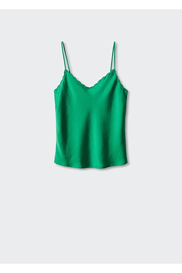 Saten dantel bluz - 3