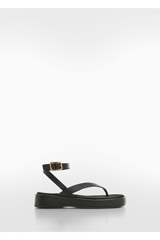 Platformlu bantlı sandalet - 3