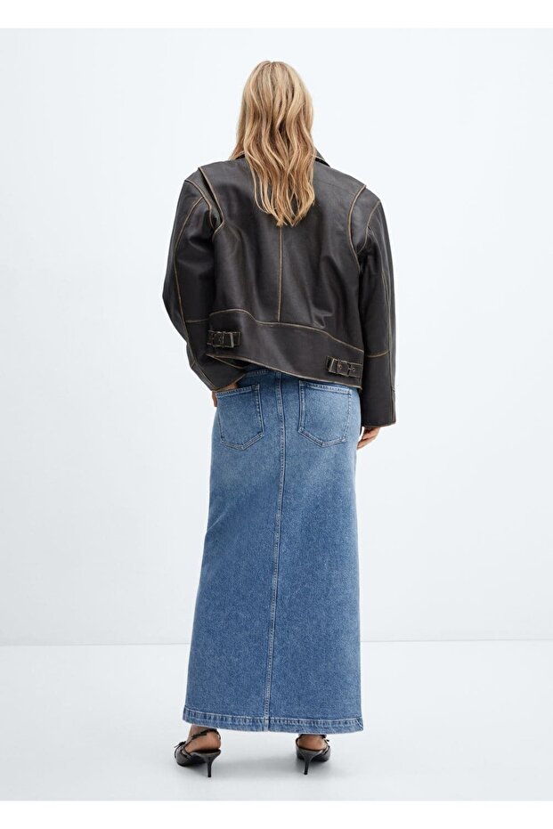 Hamile Denim Etek - 4