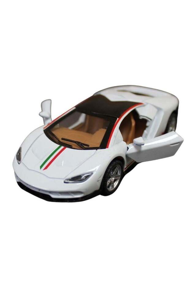 Ctoy 1:32 Pull Drop Doors Opened Sports Car 63261 White