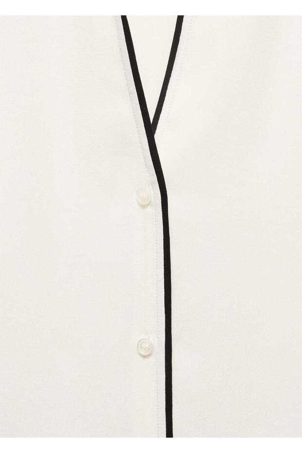 Kontrast Dikişli Gömlek - 6