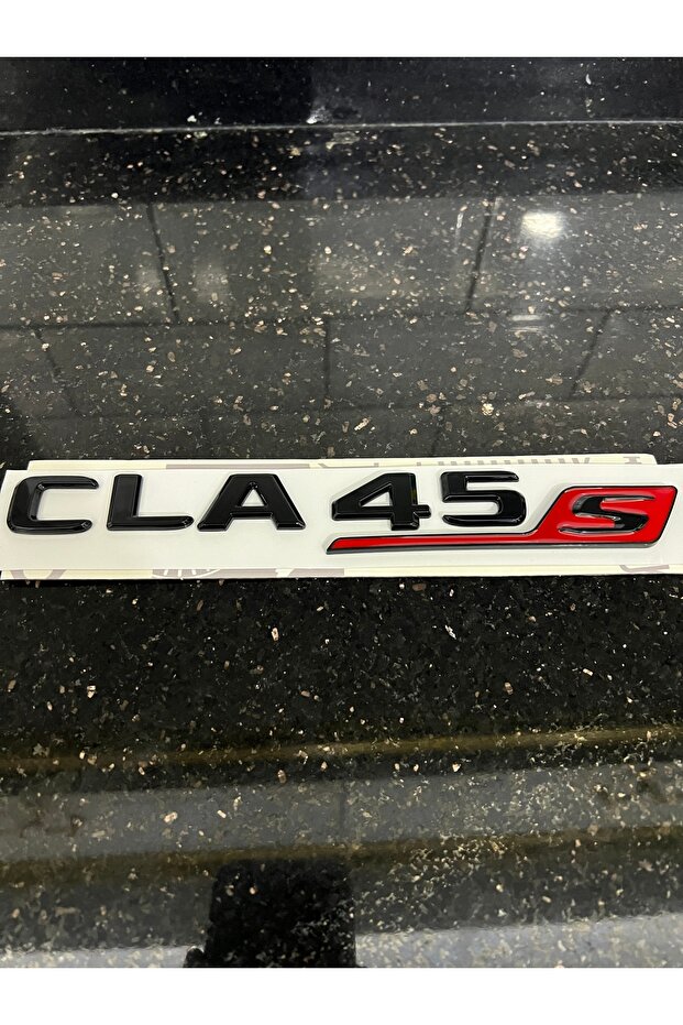 Bright Black Mercedes Cla45S Trunk Lettering