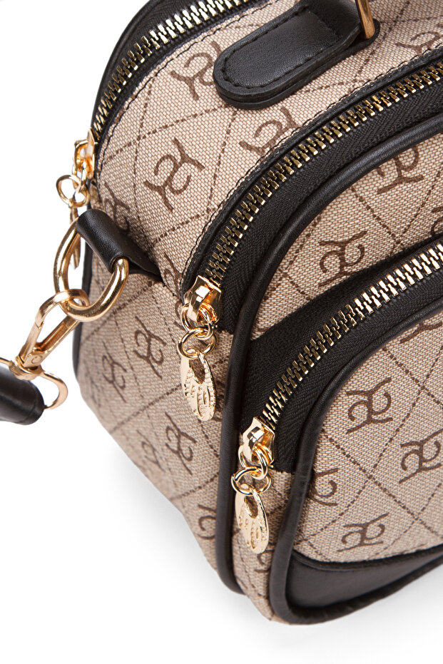 Női mintás keresztpántos kézi és válltáska - 6