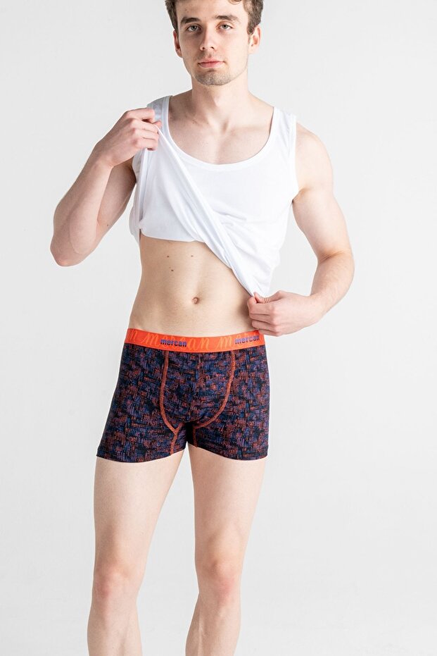 الملاكمين الرجال مرنة مطبوعة القطن منقوشة معقدة - 2