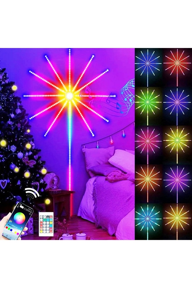 RGB IŞIKLARIN DANSI NOEL IŞIĞI APP SMART CONTROL IC LED RGB FIREWORKS LIGHT FULL+FULL RENKLİ LED - 3