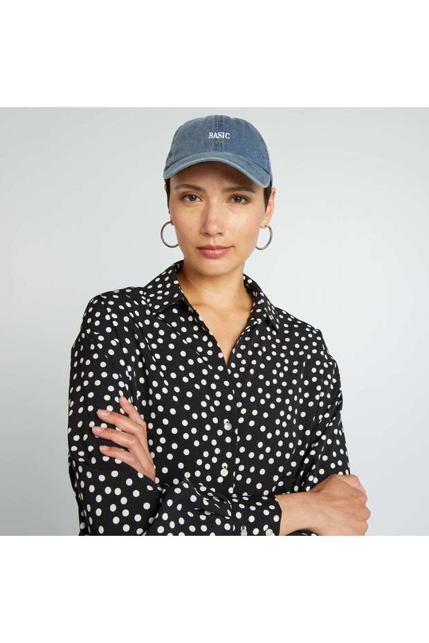 بلوزة فضفاضة باللون الأسود - 3