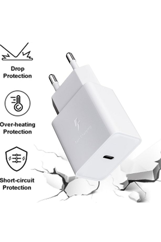 Samsung Uyumlu Galaxy A14 A15 A24 A34 A54 A33 A53 A73 S23 Type-c 25w Hızlı Şarj Adaptörü - 7