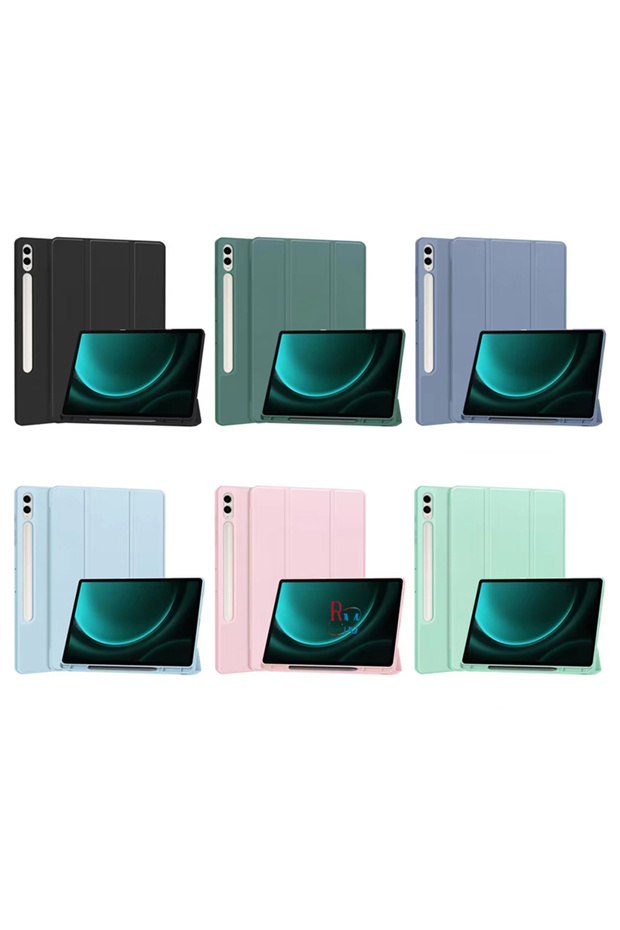 حافظة كمبيوتر لوحي متوافقة مع Samsung Galaxy Tab S9 FE Plus / S10 Plus مع حجرة القلم ووضع النوم - 4