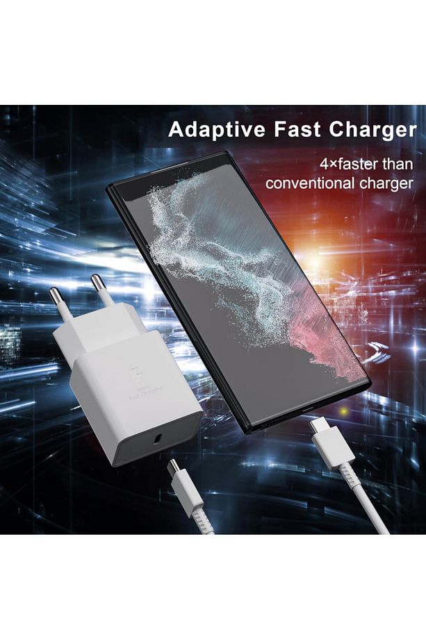 Samsung Uyumlu Galaxy A14 A15 A24 A34 A54 A33 A53 A73 S23 Type-c 25w Hızlı Şarj Adaptörü - 6
