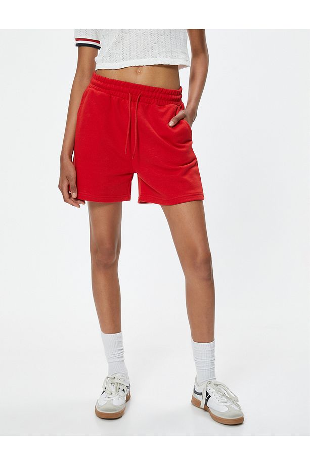 Oversize Şort Beli Bağcıklı Cepli - 3