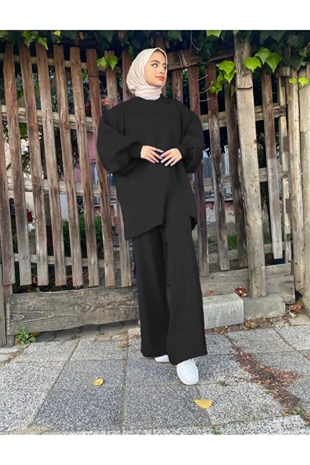 knitical Basic Balonkol Triko Takım - 2