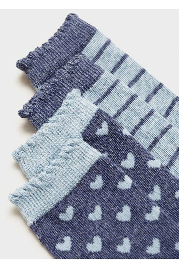 2'li desenli çorap - 2