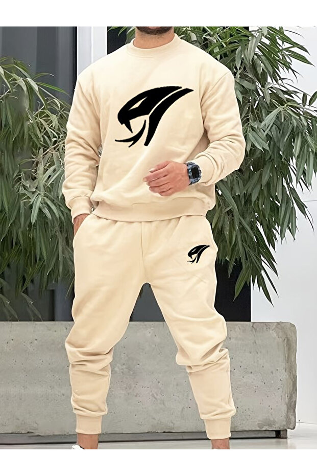 Snake Printed Unisex Oversize Tracksuit Set