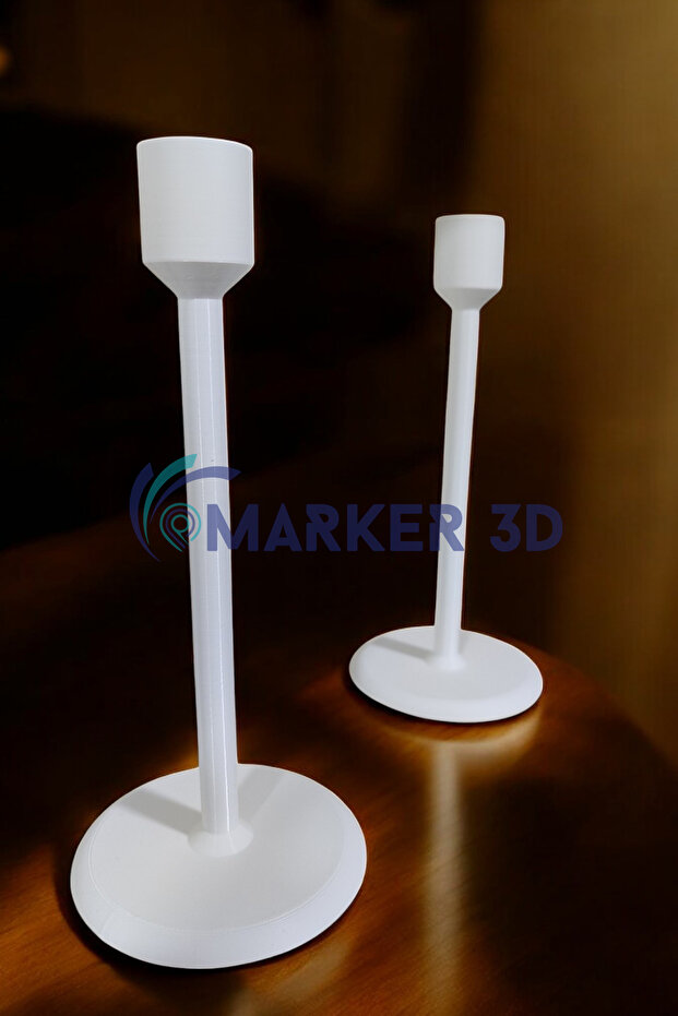 Modern Tarz Mumluk 2'li Set 3D Baskı - 4