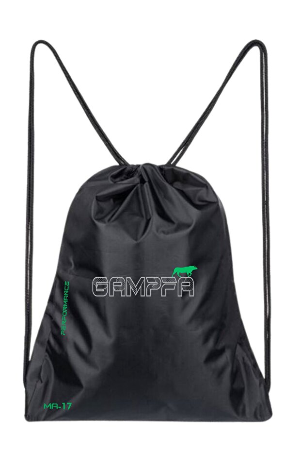 Green Black Functional Backpack - 45X38, Drawstring and Drawstring - 1