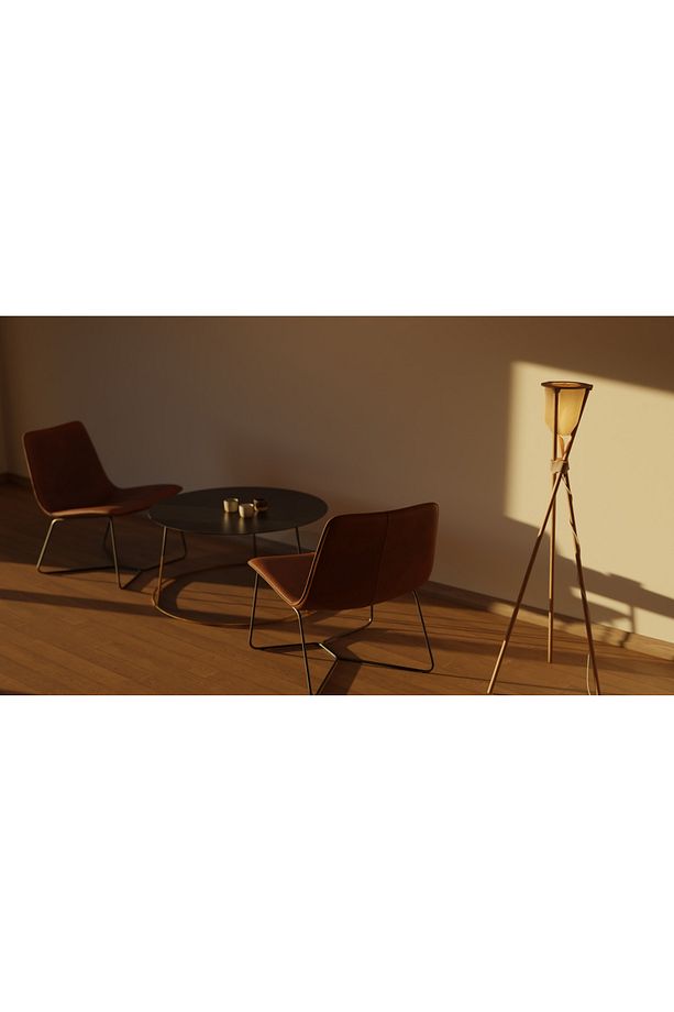 Natura Ahşap Ayaklı Modern Tripod Lambader, 3 Boyutlu Yazıcı ile Üretilen Doğa Dostu Şık Aydınlatma - 7