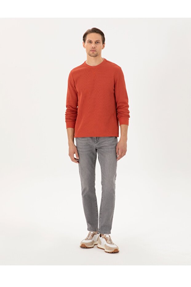 regular fit erkek sweatshirt - 4