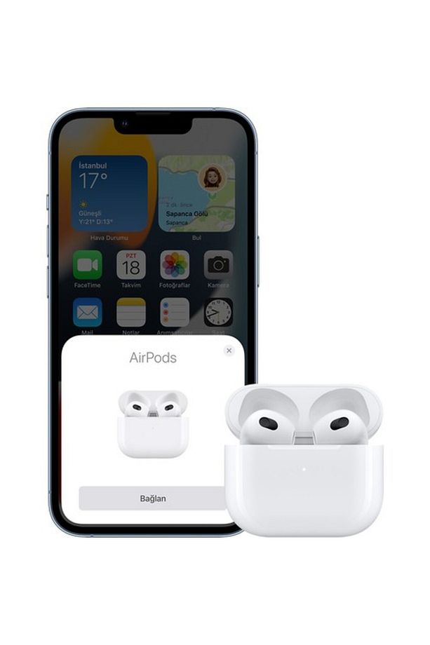 Airpods (3. NESİL) Ve Magsafe Şarj Kutusu Bluetooth Kulaklık Mme73tu/a - 5
