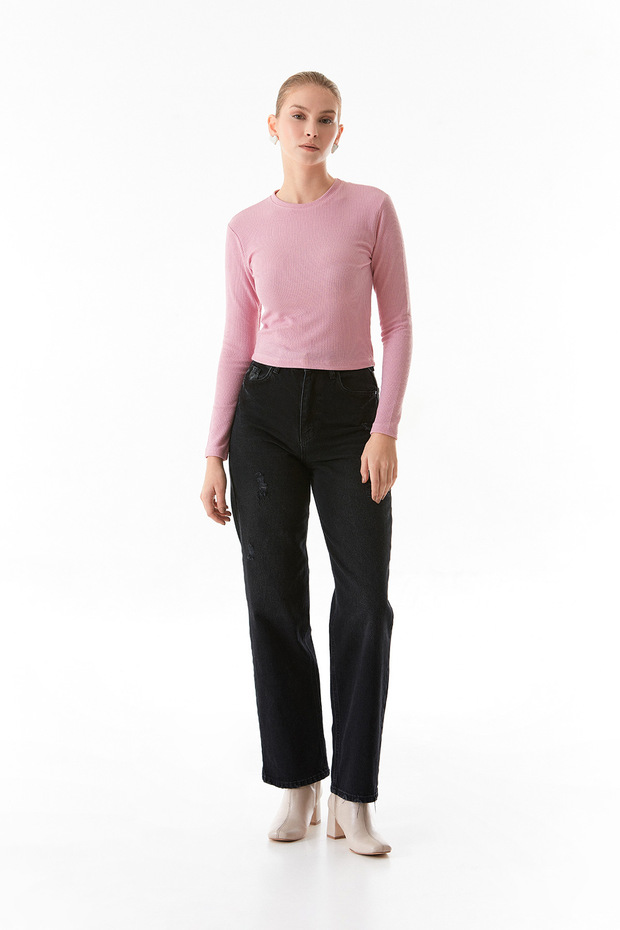 Basic Wrapped Fabric Blouse - 6