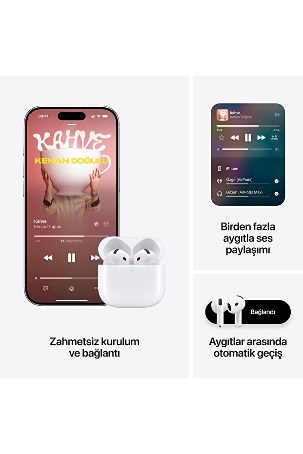 AirPods 4 Aktif Gürültü Engelleme Özellikli MXP93TU/A - 9