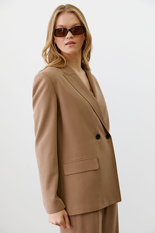 Kruvaze Oversize Ceket - 6