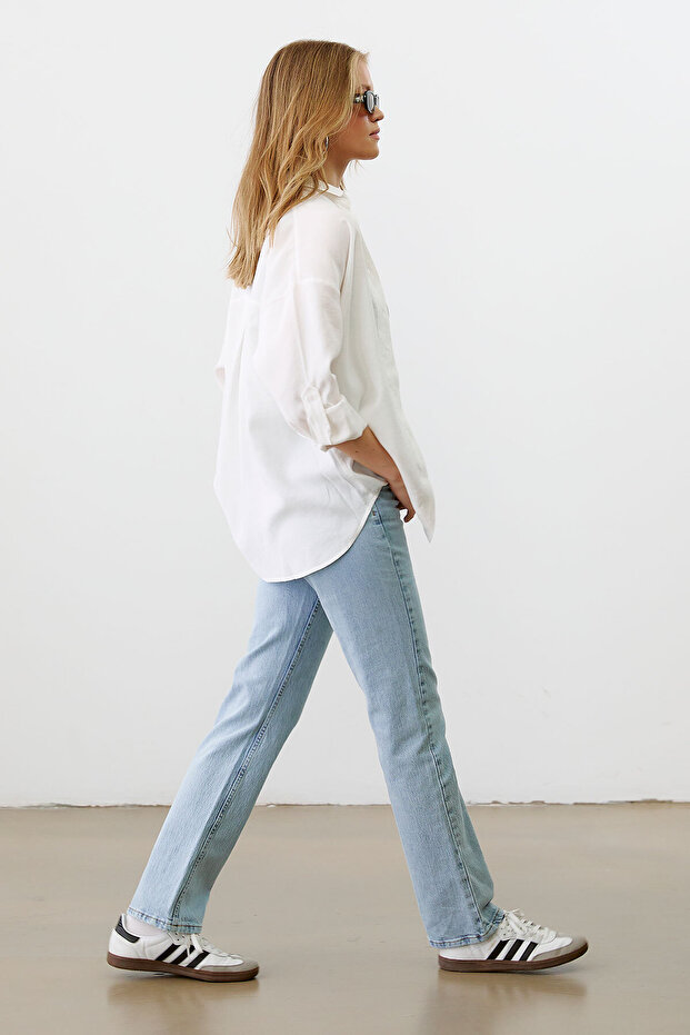 Apoletli Oversize Gömlek - 3