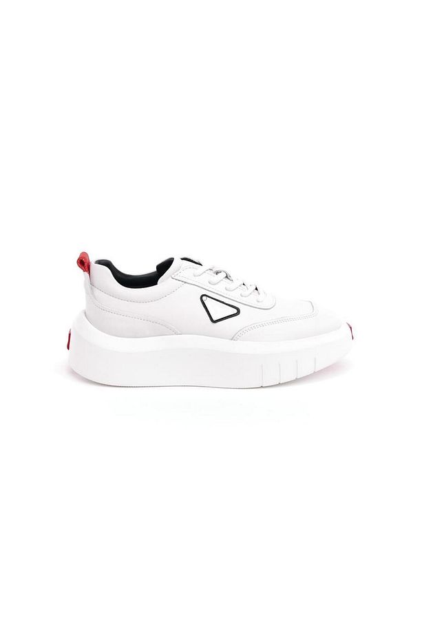 Yüksek Taban Hakiki Deri Erkek Sneaker - 1