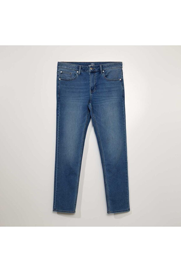 بنطلون جينز مطاطي بقصّة Slim-fit - L32 أزرق
