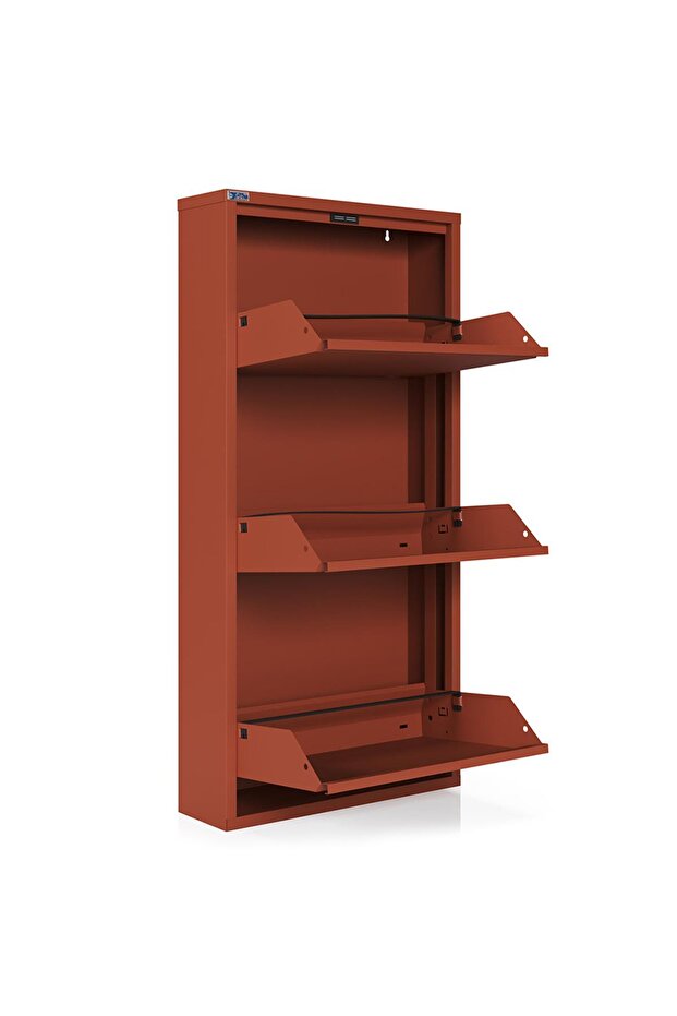 3'lü Metal Ayakkabılık - Taba - 3