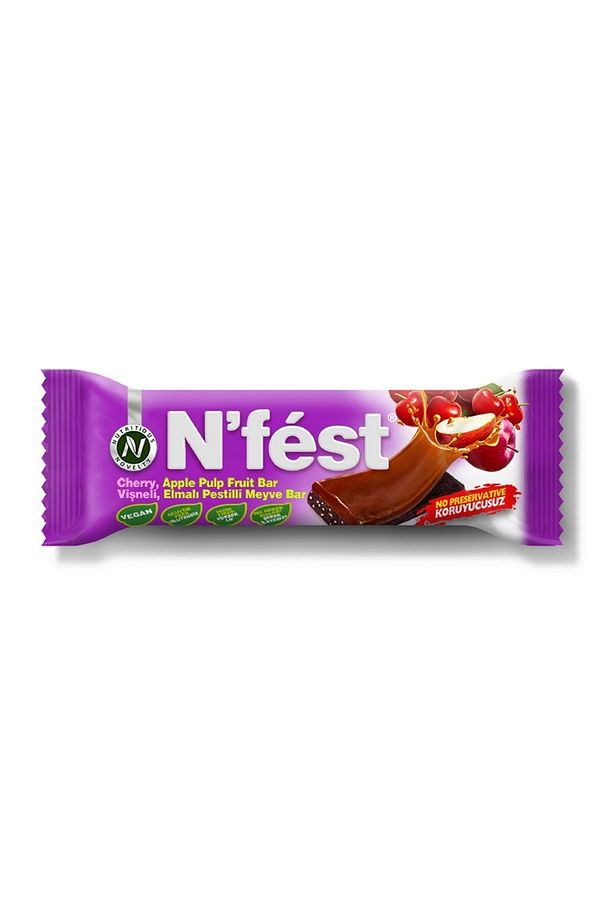 Jöleli Meyve Bar Vişne Ve Elma Jöleli Yer Fıstıklı 40g X 12 Adet - 2