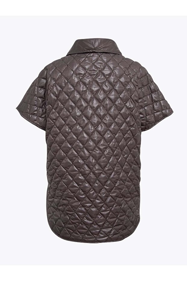 Fermuarlı Kapitone Yelek - Antrasit - 2