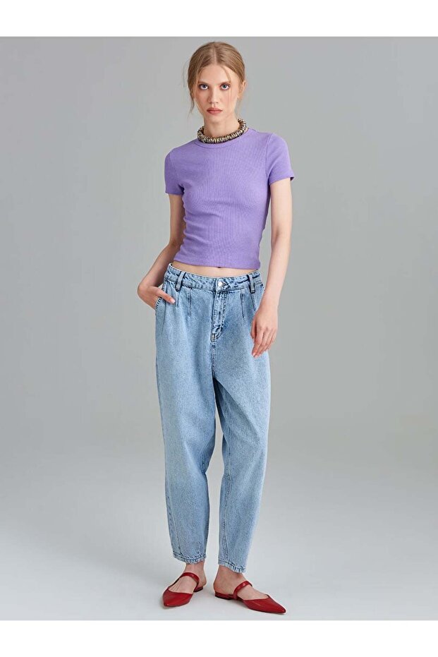 Kaşkorse Basic T-Shirt - Lila - 2