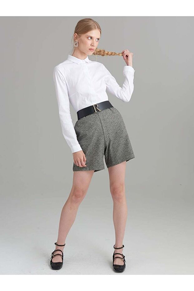 Slim Fit Basıc Gömlek - Beyaz - 1