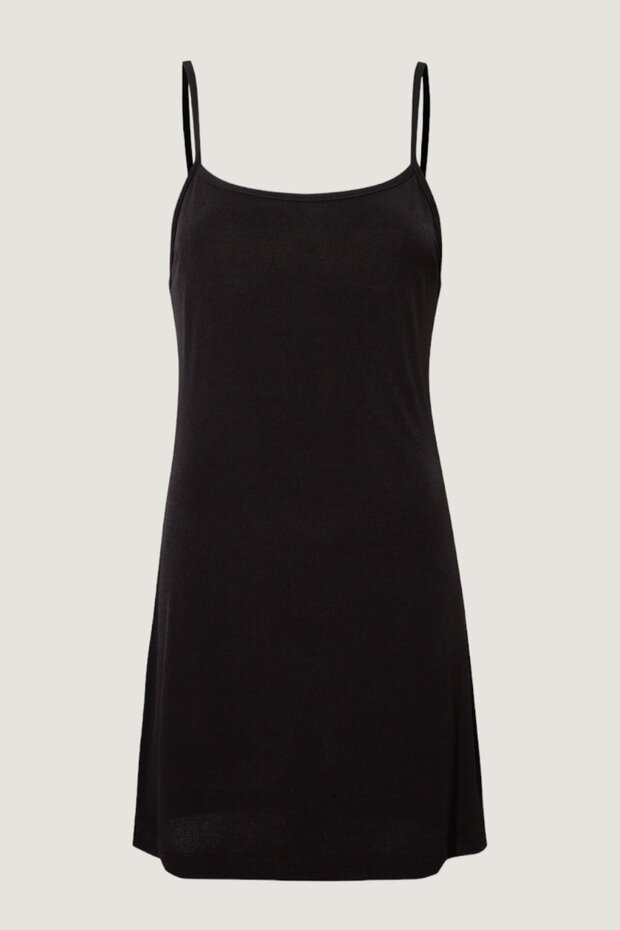 فستان أسود ببطانة رفيعة - 6