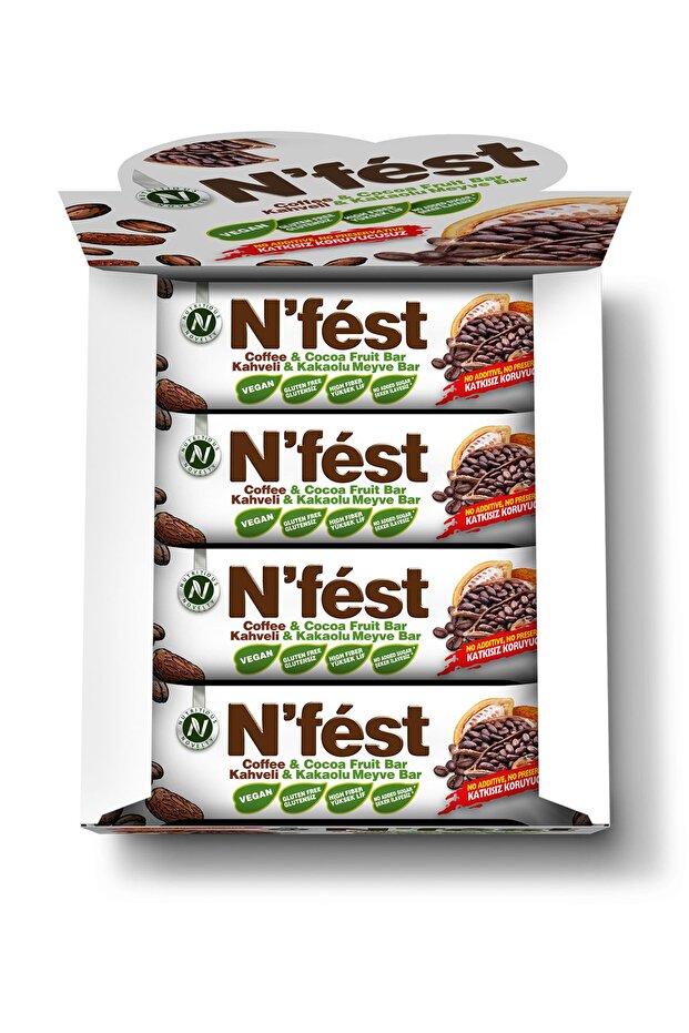 Meyve Bar Kahveli ve Kakaolu 40g x 12 Adet - 4