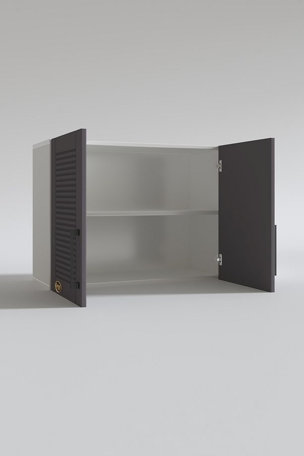 Hazır Mutfak Dolabı Kıvırcık60 Gri Mod2 60*080*32 Mebran Kapak Suntalam Gövde - 4