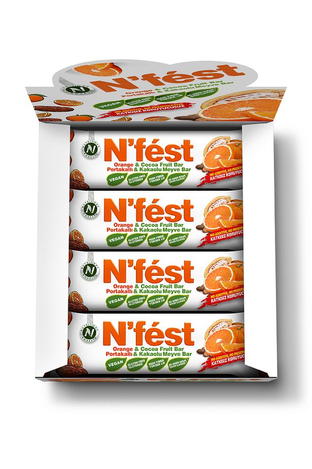 Meyve Bar Portakallı ve Kakaolu 40g x 12 Adet - 4