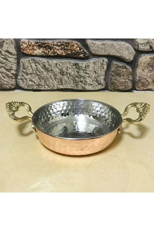 مقلاة نحاسية مطروقة 15 سم - 1