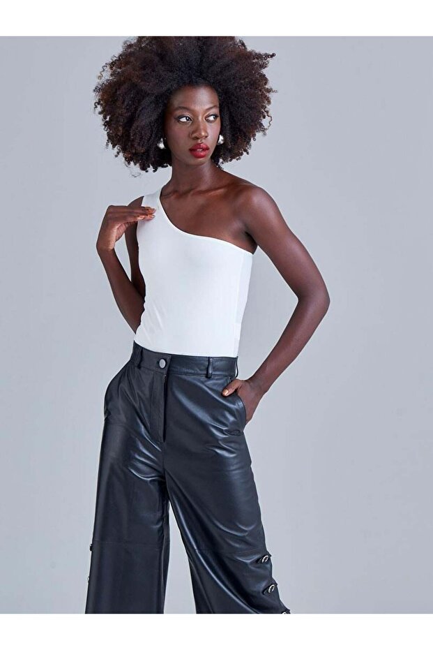 Tek Omuz Body - Ekru - 1