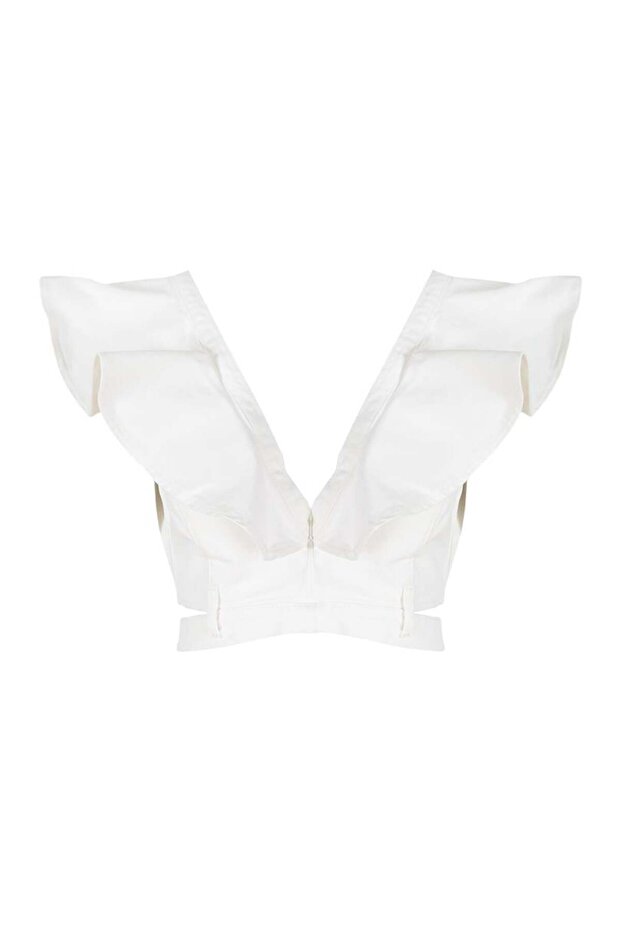 Λευκό Jean Bustier - Βολάν - 5