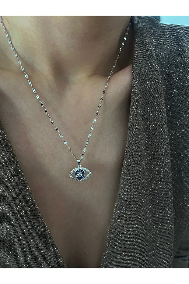 Çalik Blue Stone Eye Necklace