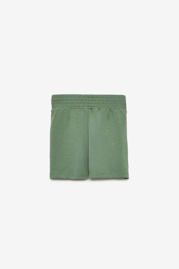 Mirjeta Women's Knitted Relaxed Fit Mint Green Shorts