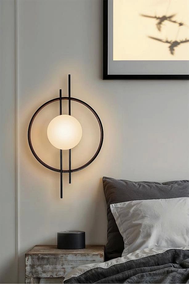 Glop Camlı Modern Ampullü Aplik Iç Mekan Aplik Ve Led Aplik - 1