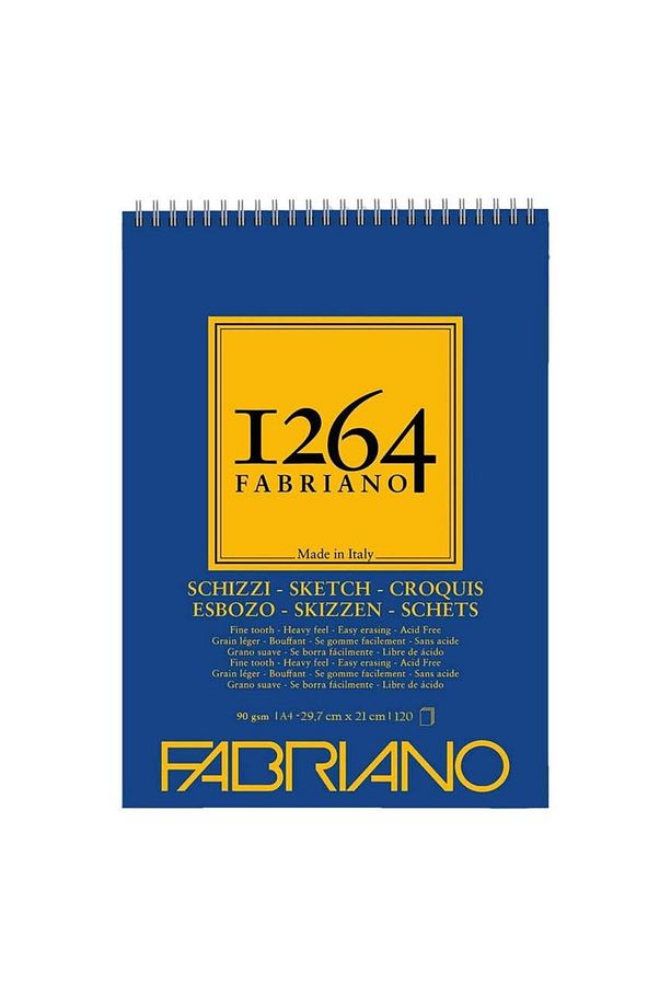 1264 Schızzı A4 - 90 gr - F-1264 Eskiz Defteri - Üst Spiralli - Mikroperforeli - 1