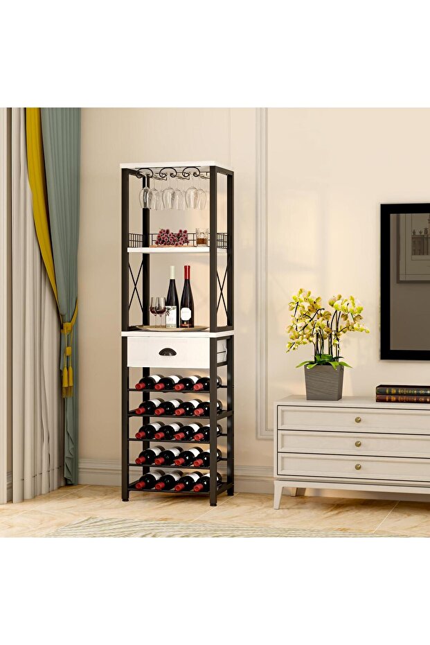 Mops Raf Dolap Şaraplık - 1