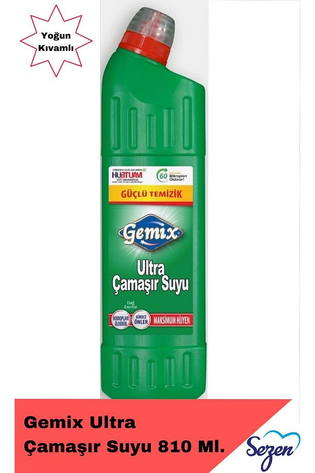 Gemix Ultra Çamaşır Suyu 810 gr x 3 Adet - 2