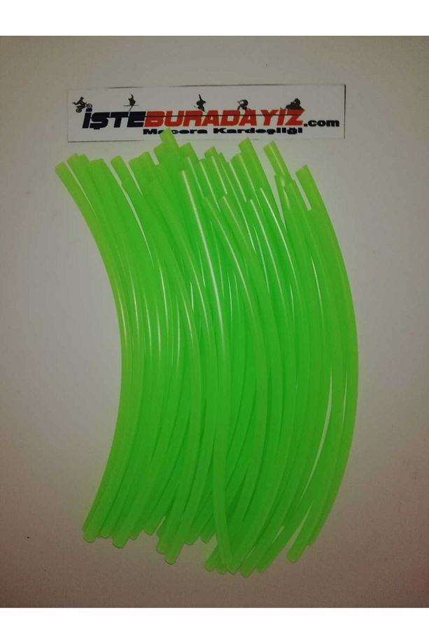 Motorsiklet, Fosforlu Yeşil Jant Pipeti,72 2 Li 10 Paket - 1
