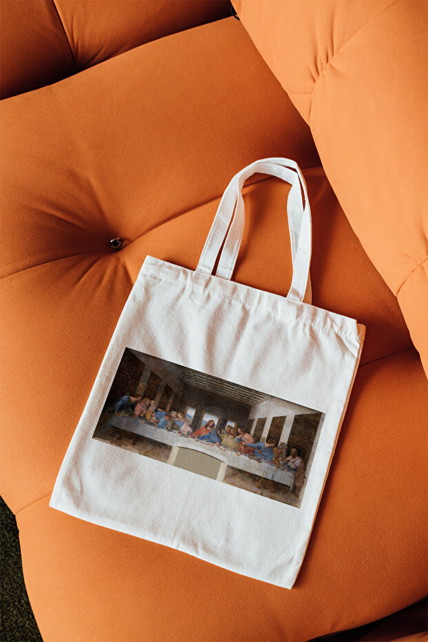 The Last Supper Cream Canvas Tote Bag