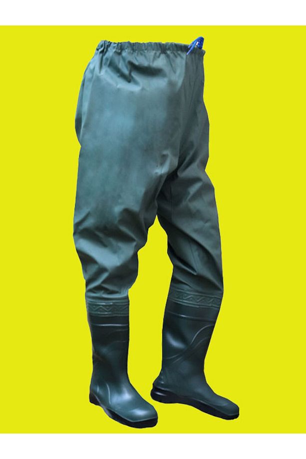 Motorcu Çizmeli Pantolon, Kurye Motorcu %100 Su Geçirmez Tek Alt Çizmeli Pantolon Dikişsiz - 3